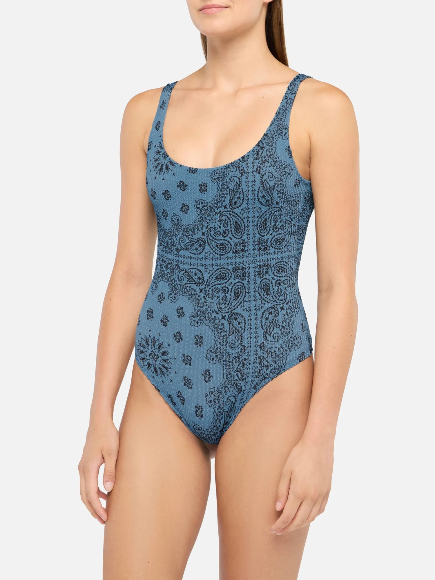 MC2 Saint Barth Lora Crinkle One-piece Swimsuit With Bandanna Print 4 MC2 Saint Barth Lora Crinkle One-piece Swimsuit With Bandanna Print - Image 2