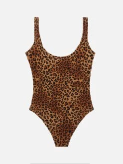 MC2 Saint Barth Lora Crinkle One-piece Swimsuit With Animalier Print