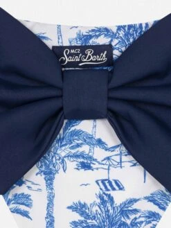 MC2 Saint Barth Madame Swim Briefs With Bow And Toile De Jouy Print -MC2 Saint Barth Shop UID MAD000102774H GIRL BOTTOM WHITE 20250214183500 03