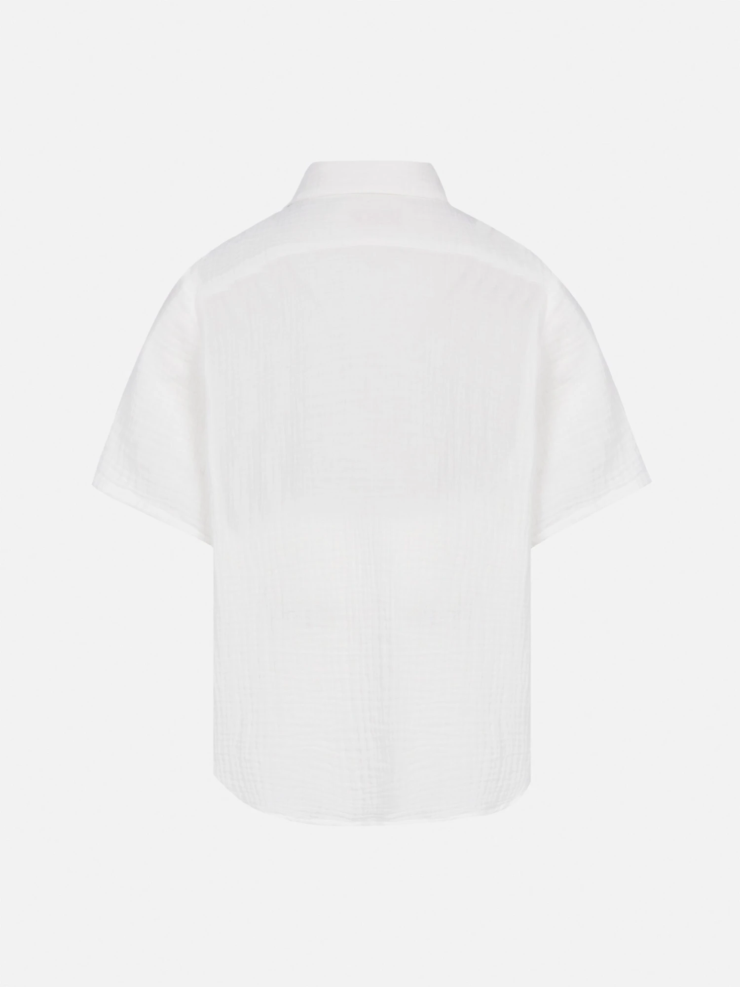 MC2 Saint Barth White Cotton Gauze Polo Shirt Madeira 4 MC2 Saint Barth White Cotton Gauze Polo Shirt Madeira - Image 2