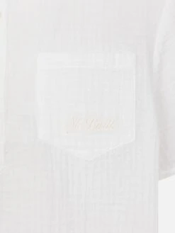 MC2 Saint Barth White Cotton Gauze Polo Shirt Madeira 7 MC2 Saint Barth White Cotton Gauze Polo Shirt Madeira -MC2 Saint Barth Shop UID MADR00101185H BOY SHIRT WHITE 20250216172613 03