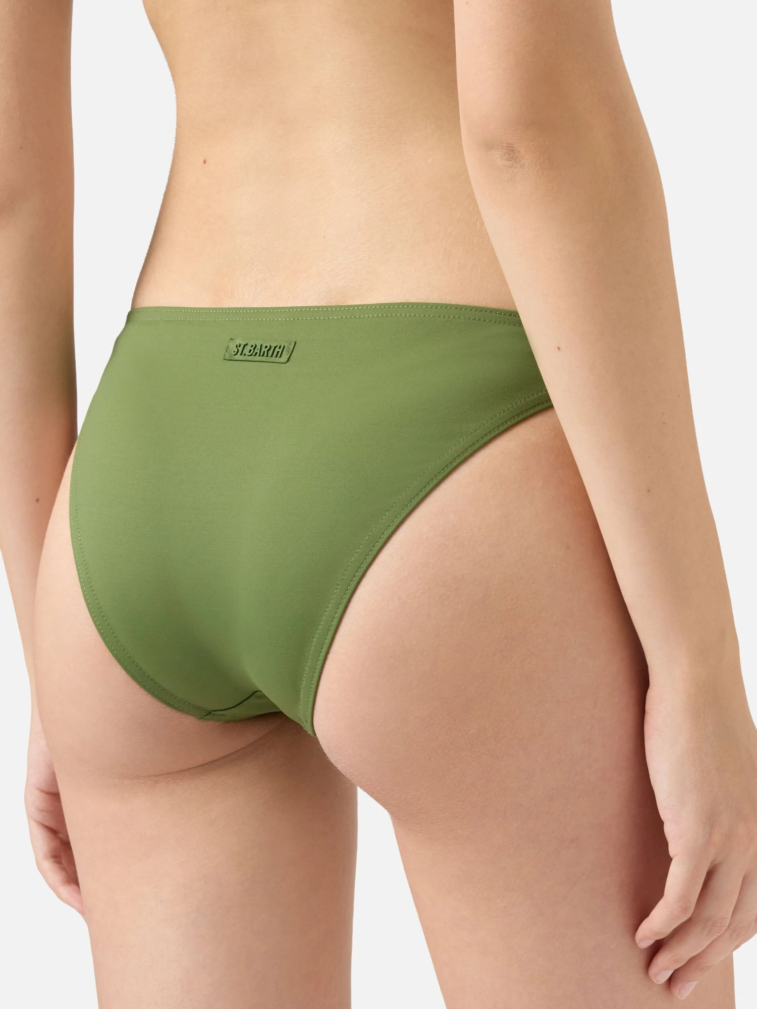 MC2 Saint Barth Maia High-waist Military Green Swim Briefs - Gaia Military Green Triangle Bralette Top 7 MC2 Saint Barth Maia High-waist Military Green Swim Briefs - Gaia Military Green Triangle Bralette Top - Image 5