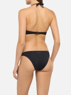 MC2 Saint Barth Maia High-waist Black Swim Briefs - Gaia Black Triangle Bralette Top -MC2 Saint Barth Shop UID MAIA00100022H WOMAN BOTTOMBIKINI BLACK PLAIN.COLOR 3