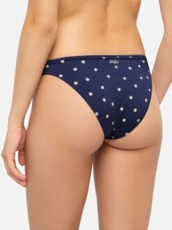 MC2 Saint Barth Fixed Triangle Bikini Gaia Maia With High-waist Swim Briefs And Polka Dots Print -MC2 Saint Barth Shop UID MAIA00106631H WOMAN BOTTOMBIKINI BLUE 0 0 1