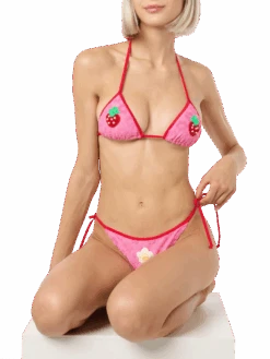 MC2 Saint Barth Woman Terry Embossed Triangle Bikini Maleah With Patches | BEEPY BELLA SPECIAL EDITION 11 MC2 Saint Barth Woman Terry Embossed Triangle Bikini Maleah With Patches | BEEPY BELLA SPECIAL EDITION -MC2 Saint Barth Shop UID MALE00110419F WOMAN BIKINI PINK 2