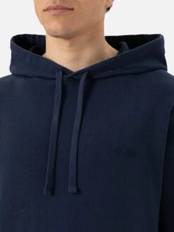 MC2 Saint Barth Cotton Hooded Sweatshirt Manhattan With St. Barth Embroidery -MC2 Saint Barth Shop UID MANH00100134H MAN SWEATSHIRT BLUE 20250304173500 03