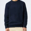 MC2 Saint Barth Man Navy Blue Cashmere Blend Ribbed Sweater Marine -MC2 Saint Barth Shop UID MARE00100010G MAN KNITWEAR BLUE 20240930173500 1