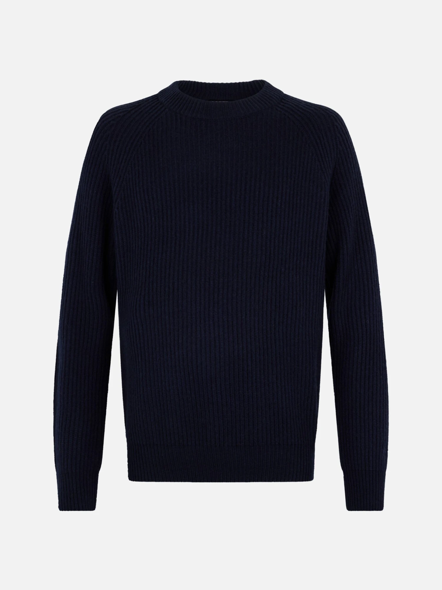 MC2 Saint Barth Man Navy Blue Cashmere Blend Ribbed Sweater Marine 6 MC2 Saint Barth Man Navy Blue Cashmere Blend Ribbed Sweater Marine - Image 4