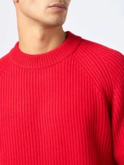 MC2 Saint Barth Man Red Ribbed Sweater Marine 8 MC2 Saint Barth Man Red Ribbed Sweater Marine -MC2 Saint Barth Shop UID MARE00100032G MAN KNITWEAR RED 20240930183500 3