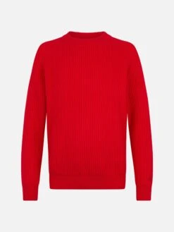 MC2 Saint Barth Man Red Ribbed Sweater Marine 9 MC2 Saint Barth Man Red Ribbed Sweater Marine -MC2 Saint Barth Shop UID MARE00100032G MAN KNITWEAR RED 20241023093500 4