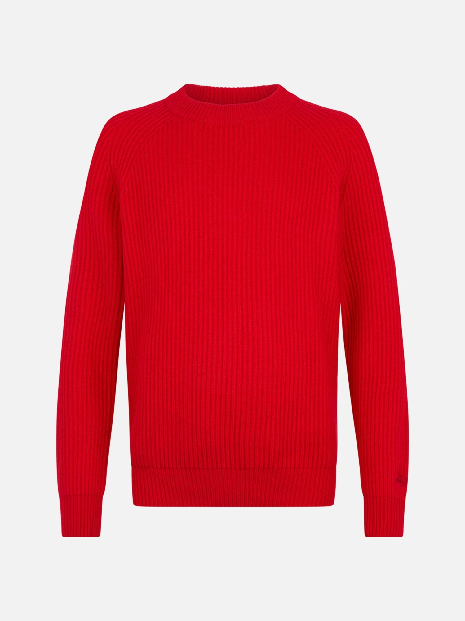 MC2 Saint Barth Man Red Ribbed Sweater Marine 6 MC2 Saint Barth Man Red Ribbed Sweater Marine - Image 4
