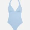 MC2 Saint Barth Marylin Light Blue One-piece Swimsuit