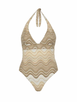 MC2 Saint Barth Marylin Raschel Wavy One-piece Swimsuit