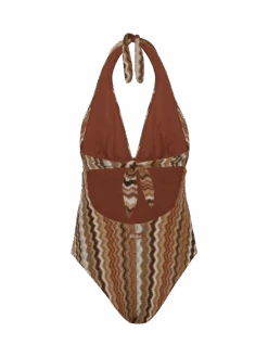 MC2 Saint Barth Marylin Raschel Chevron One-piece Swimsuit 9 MC2 Saint Barth Marylin Raschel Chevron One-piece Swimsuit -MC2 Saint Barth Shop UID MARN00101060H WOMAN ONEPIECE BROWN CHEVRON 0 20250508163515 5