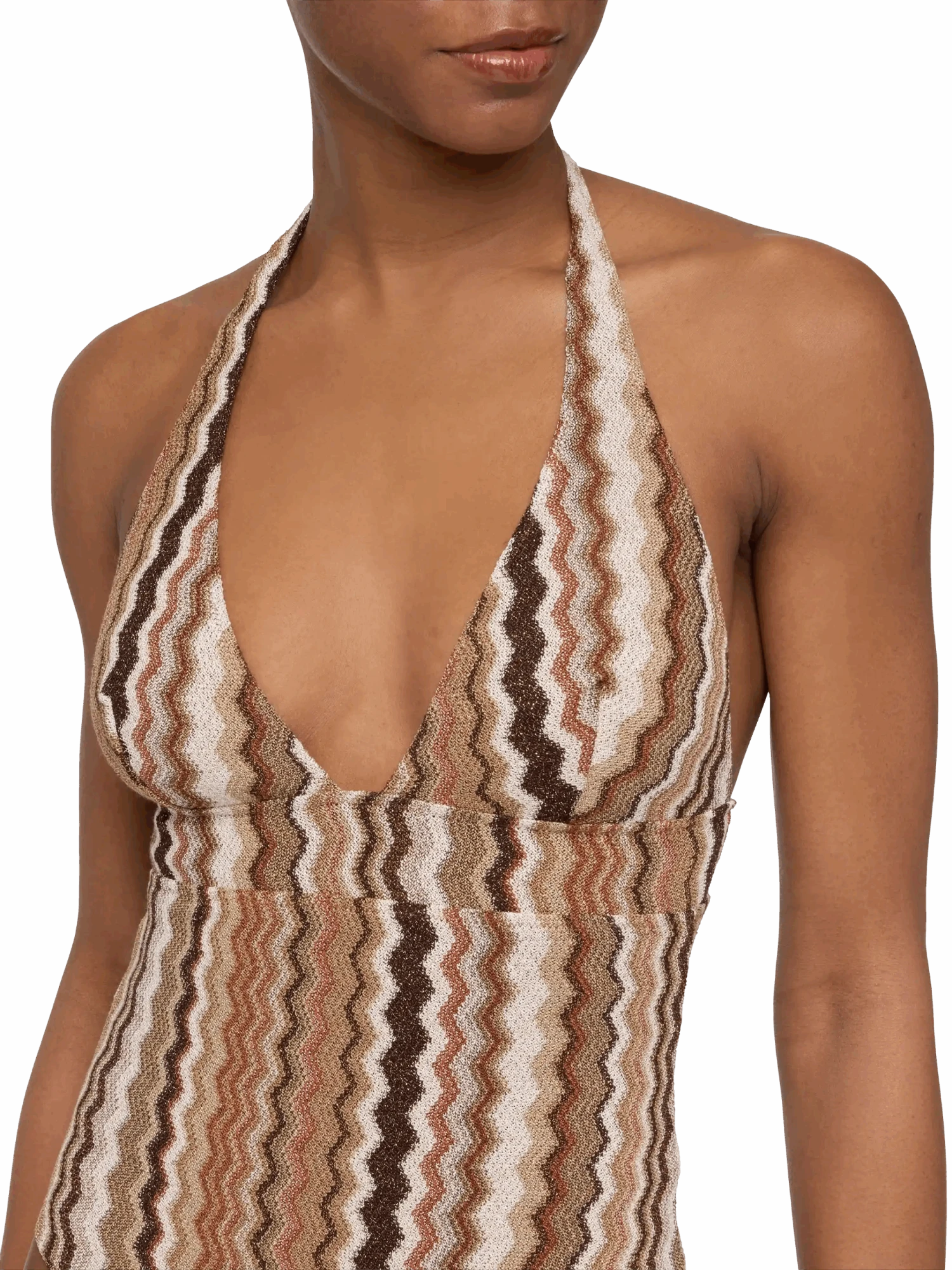 MC2 Saint Barth Marylin Raschel Chevron One-piece Swimsuit 7 MC2 Saint Barth Marylin Raschel Chevron One-piece Swimsuit - Image 5