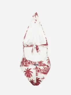 MC2 Saint Barth Marylin One-piece Swimsuit With Toile De Jouy Print | AI CO-CREATED DESIGN BY RICKDICK - POWERED BY RED-EYE -MC2 Saint Barth Shop UID MARN00102735H WOMAN ONEPIECE WHITE 0 AIBYRICKDICK 20250324143501 5