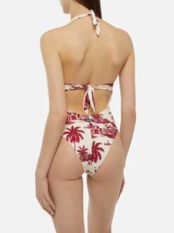 MC2 Saint Barth Marylin One-piece Swimsuit With Toile De Jouy Print | AI CO-CREATED DESIGN BY RICKDICK - POWERED BY RED-EYE -MC2 Saint Barth Shop UID MARN00102735H WOMAN ONEPIECE WHITE 0 AIBYRICKDICK 20250324153500 3