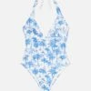 MC2 Saint Barth Marylin One-piece Swimsuit With Toile De Jouy Print -MC2 Saint Barth Shop UID MARN00102774H STBW ONEPIECE WHITE 4