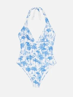 MC2 Saint Barth Marylin One-piece Swimsuit With Toile De Jouy Print