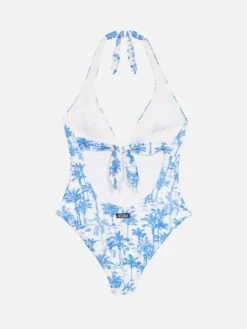 MC2 Saint Barth Marylin One-piece Swimsuit With Toile De Jouy Print -MC2 Saint Barth Shop UID MARN00102774H STBW ONEPIECE WHITE 5