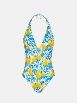 MC2 Saint Barth Marylin One-piece Swimsuit With Majolica Print
