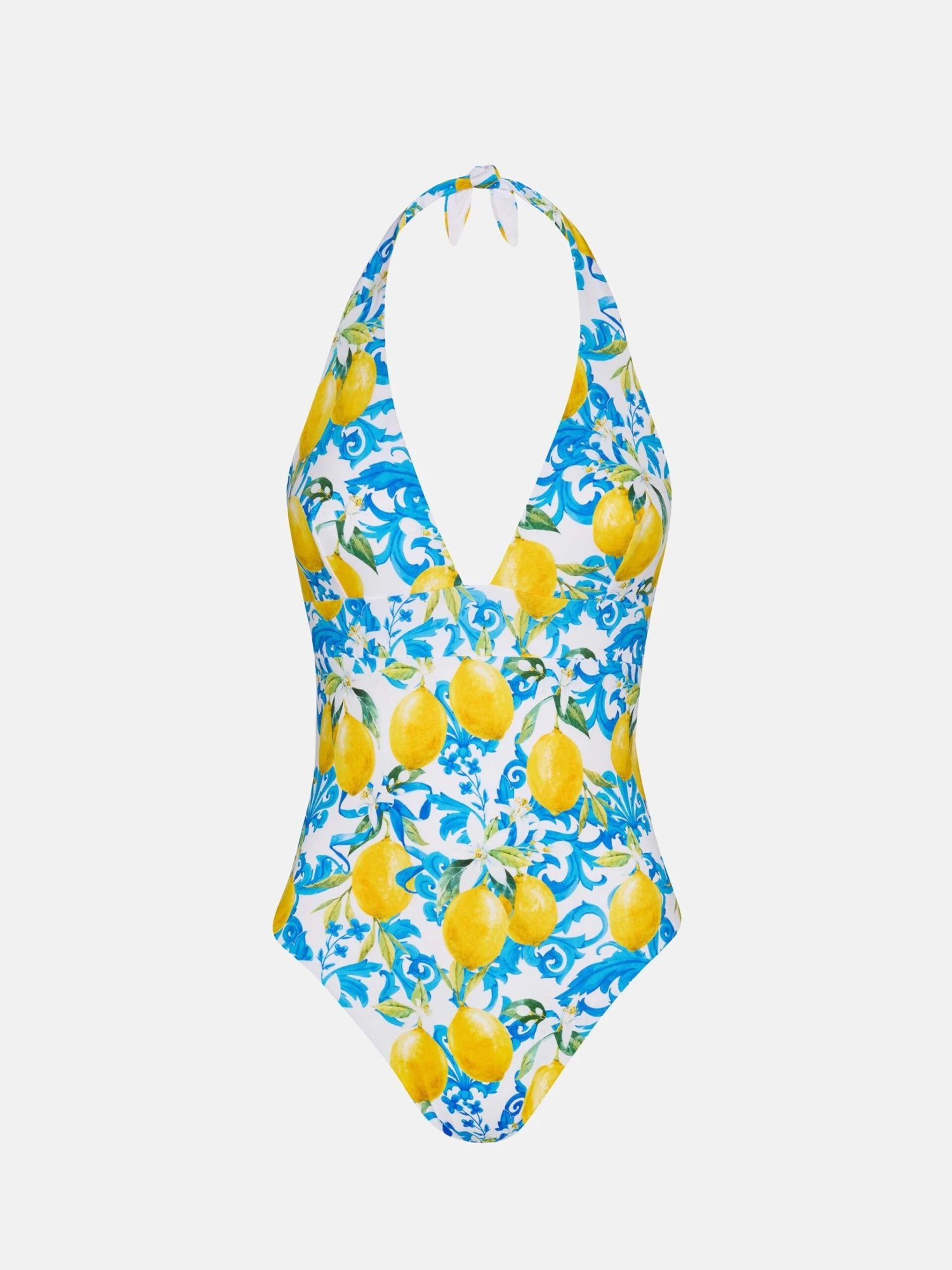 MC2 Saint Barth Marylin One-piece Swimsuit With Majolica Print 3 MC2 Saint Barth Marylin One-piece Swimsuit With Majolica Print
