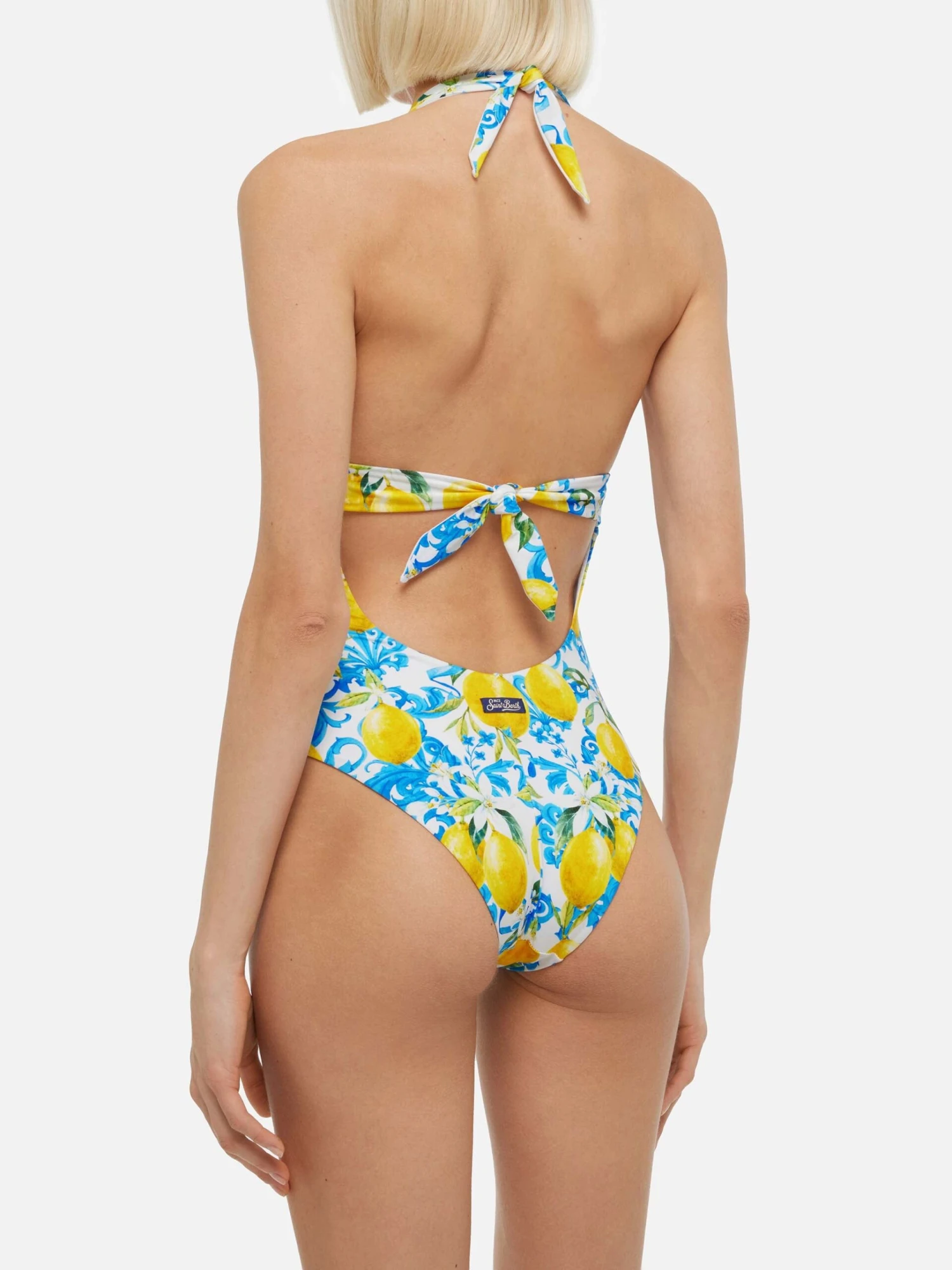 MC2 Saint Barth Marylin One-piece Swimsuit With Majolica Print 6 MC2 Saint Barth Marylin One-piece Swimsuit With Majolica Print - Image 4