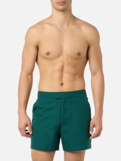 MC2 Saint Barth Man Short-length British Green Swim Shorts Master -MC2 Saint Barth Shop UID MAST00101318F MAN SWIMSHORT GREEN 3