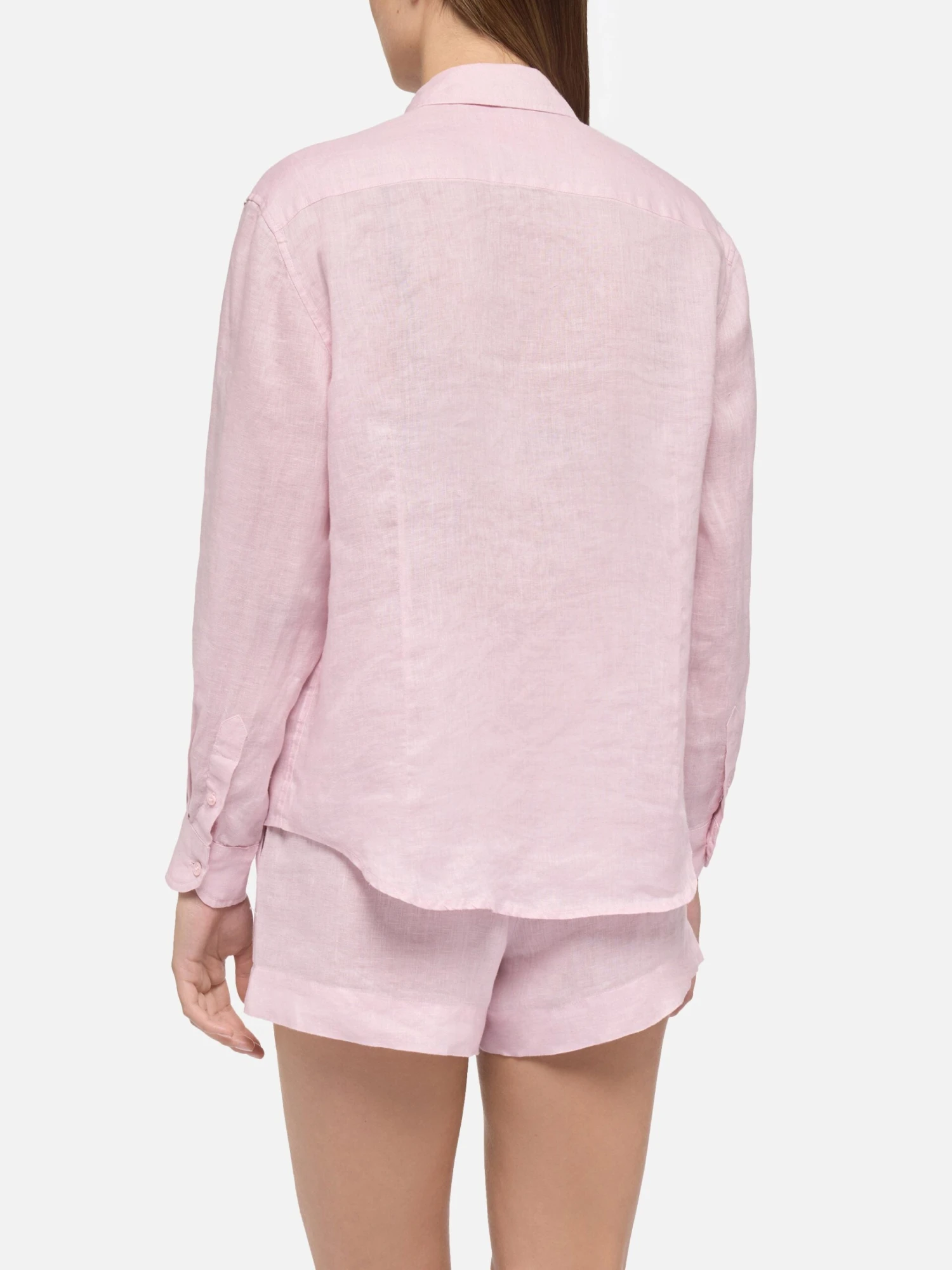 MC2 Saint Barth Meredith Pink Linen Classic Shirt 5 MC2 Saint Barth Meredith Pink Linen Classic Shirt - Image 3