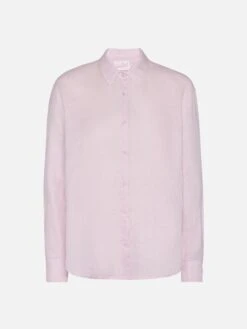 MC2 Saint Barth Meredith Pink Linen Classic Shirt 11 MC2 Saint Barth Meredith Pink Linen Classic Shirt -MC2 Saint Barth Shop UID MDH00105725H WOMAN SHIRT PINK PLAIN.COLOR MC2 5 f4acfc81 bbd7 496c 9504 8353435ff022