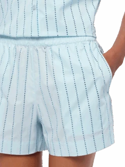 MC2 Saint Barth Meave Cotton Poplin Pull Up Shorts With Striped Rhinestone Embellishment 10 MC2 Saint Barth Meave Cotton Poplin Pull Up Shorts With Striped Rhinestone Embellishment -MC2 Saint Barth Shop UID MEA00200246H WOMAN SHORTPANT BLUE STRIPES 0 20250512153511 2
