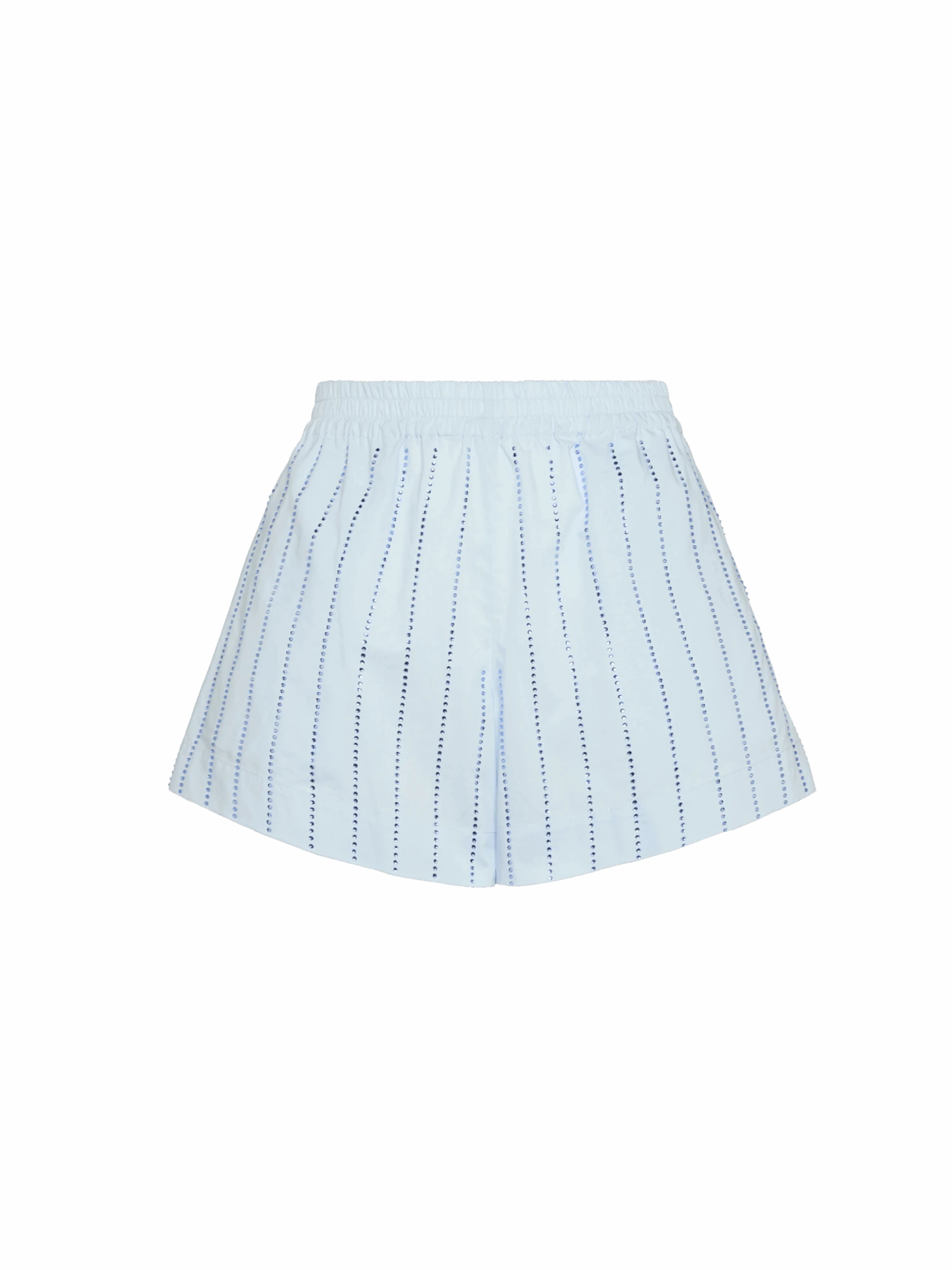 MC2 Saint Barth Meave Cotton Poplin Pull Up Shorts With Striped Rhinestone Embellishment 7 MC2 Saint Barth Meave Cotton Poplin Pull Up Shorts With Striped Rhinestone Embellishment - Image 5