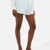 MC2 Saint Barth Meave Light Blue Linen Pull Up Shorts 1 MC2 Saint Barth Meave Light Blue Linen Pull Up Shorts -MC2 Saint Barth Shop UID MEA00200318H WOMAN SHORTPANT BLUE PLAIN.COLOR 0 1
