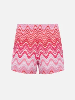 MC2 Saint Barth Woman Rachel Knit Fabric Pull Up Shorts Meave 12 MC2 Saint Barth Woman Rachel Knit Fabric Pull Up Shorts Meave -MC2 Saint Barth Shop UID MEA00202863F WOMAN SHORT PANT PINK 01