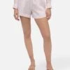 MC2 Saint Barth Meave Pink Linen Pull Up Shorts 1 MC2 Saint Barth Meave Pink Linen Pull Up Shorts -MC2 Saint Barth Shop UID MEA00205725H WOMAN SHORTPANT PINK PLAIN.COLOR 0 1