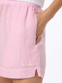 MC2 Saint Barth Woman Pink Linen Pull Up Shorts 8 MC2 Saint Barth Woman Pink Linen Pull Up Shorts -MC2 Saint Barth Shop UID MEA00205834F WOMAN SHORTPANT PINK 20240627153500 4