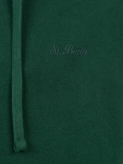 MC2 Saint Barth Man British Green Zipped And Hooded Sweatshirt With St. Barth Embroidery 12 MC2 Saint Barth Man British Green Zipped And Hooded Sweatshirt With St. Barth Embroidery -MC2 Saint Barth Shop UID MER000100943G MAN SWEATSHIRT GREEN SPORTCLUB 20241120183500 05