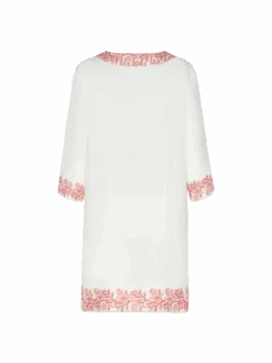 MC2 Saint Barth Macha Linen Tunic Dress With Coral Print 11 MC2 Saint Barth Macha Linen Tunic Dress With Coral Print -MC2 Saint Barth Shop UID MHA00106861H WOMAN DRESS WHITE 0 0 20250415113500 5