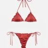 MC2 Saint Barth Classic Triangle Bikini Sagittarius Miami In Shimmer Brick Red 1 MC2 Saint Barth Classic Triangle Bikini Sagittarius Miami In Shimmer Brick Red -MC2 Saint Barth Shop UID MIA00100147H WOMAN BOTTOM 00147H ROSSO 4
