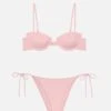 MC2 Saint Barth Virgo Pink Classic Swim Briefs- Salina Pink Underwired Bralette -MC2 Saint Barth Shop UID MIA00101522H WOMAN BOTTOMBIKINI PINK PLAINCOLOR MC2 4