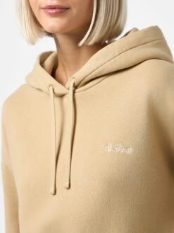 MC2 Saint Barth Woman Beige Fleeced Cotton Hooded Sweatshirt Mindy -MC2 Saint Barth Shop UID MIND00500666E WOMAN SWEATSHIRT WHITE 20240930170000 3