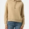 MC2 Saint Barth Woman Beige Fleeced Cotton Hooded Sweatshirt Mindy -MC2 Saint Barth Shop UID MIND00500666E WOMAN SWEATSHIRT WHITE 20240930173500 1