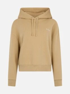 MC2 Saint Barth Woman Beige Fleeced Cotton Hooded Sweatshirt Mindy -MC2 Saint Barth Shop UID MIND00500666E WOMAN SWEATSHIRT WHITE 20241023093500 5