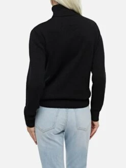 MC2 Saint Barth Woman Black Cashmere Blend Turtleneck Sweater Moody 8 MC2 Saint Barth Woman Black Cashmere Blend Turtleneck Sweater Moody -MC2 Saint Barth Shop UID MOD000100038G WOMAN KNITWEAR BLACK 30x30 0 20241121163500 3