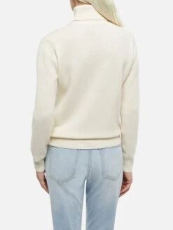 MC2 Saint Barth Woman White Cashmere Blend Turtleneck Sweater Moody -MC2 Saint Barth Shop UID MOD000100492G WOMAN KNITWEAR WHITE 30x30 0 20241121163500 3