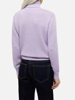 MC2 Saint Barth Woman Lilac Cashmere Blend Turtleneck Sweater Moody -MC2 Saint Barth Shop UID MOD000103569G WOMAN KNITWEAR PINK 30x30 0 20241121163500 3