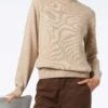 MC2 Saint Barth Woman Beige Pure Cashmere Turtleneck Sweater Moody -MC2 Saint Barth Shop UID MOD000292605G woman beige turtleneck sweater cashmere 3