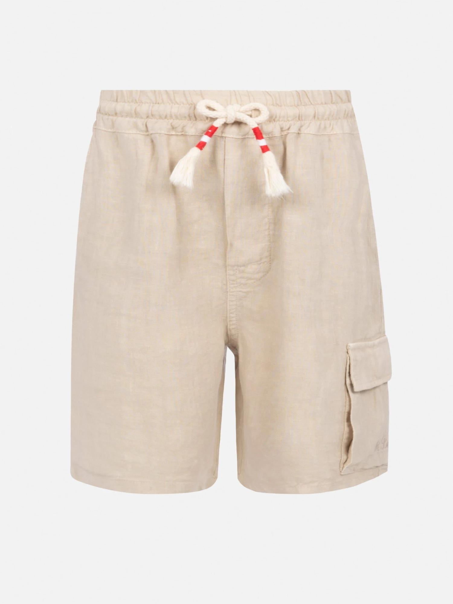 MC2 Saint Barth Marseille Jr Beige Linen Bemuda 3 MC2 Saint Barth Marseille Jr Beige Linen Bemuda