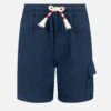 MC2 Saint Barth Marseille Jr Navy Blue Linen Bemuda