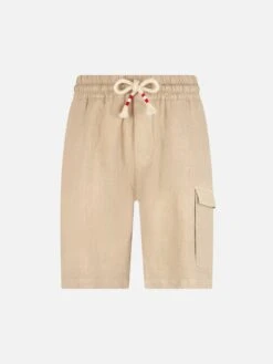 MC2 Saint Barth Man Beige Linen Bermuda Marseille 10 MC2 Saint Barth Man Beige Linen Bermuda Marseille -MC2 Saint Barth Shop UID MRE000200122F MAN PANT BEIGE 1